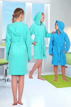 Халат для девочки 4618 ментол