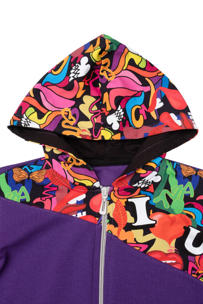 Детский костюм с брюками спортивный Фиджи фиолетовый