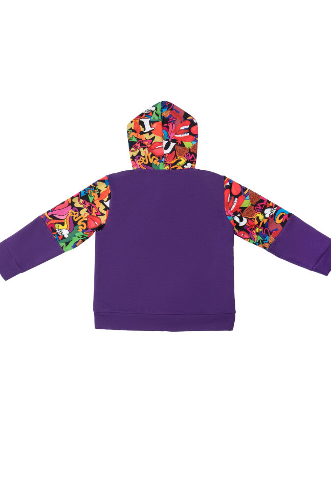 Детский костюм с брюками спортивный Фиджи фиолетовый