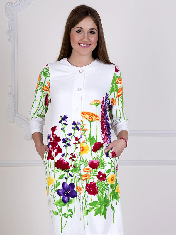 Халат женский Краски Лета 1195