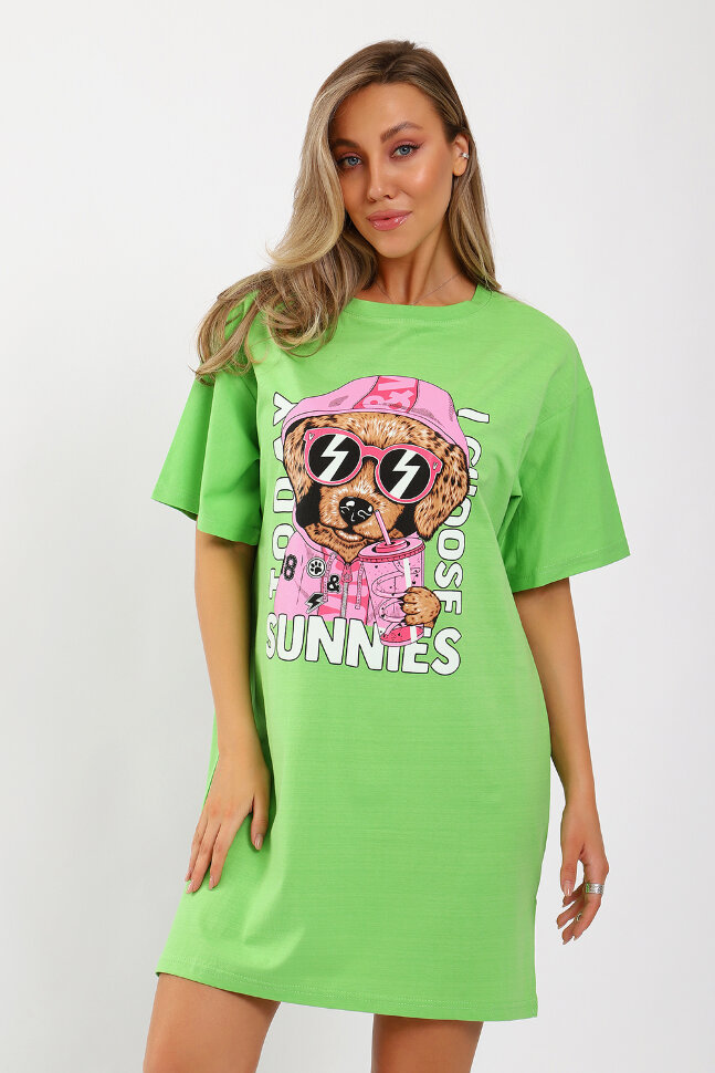 Платье женское ЕПЛ-1059 светло-зеленый