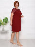 Катрин бордо сорочка ночная