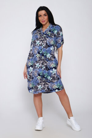 Халат Женский 71101 темно-синий