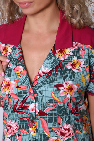 Халат Женский 24266 зеленый