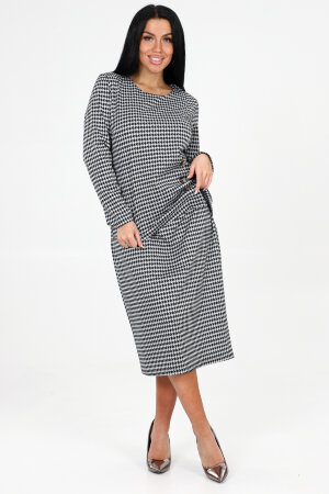 Женский костюм с юбкой 31788 белый