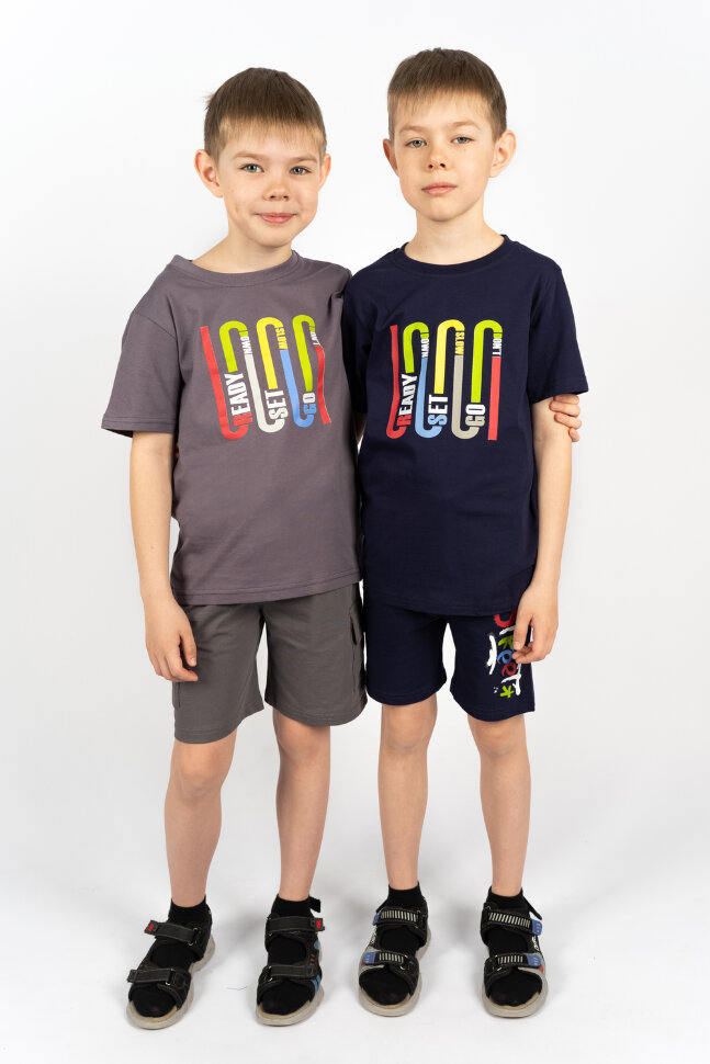 Футболка для мальчика 52292 темно-синий