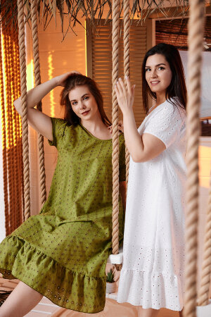 Платье женское 9179 зеленый