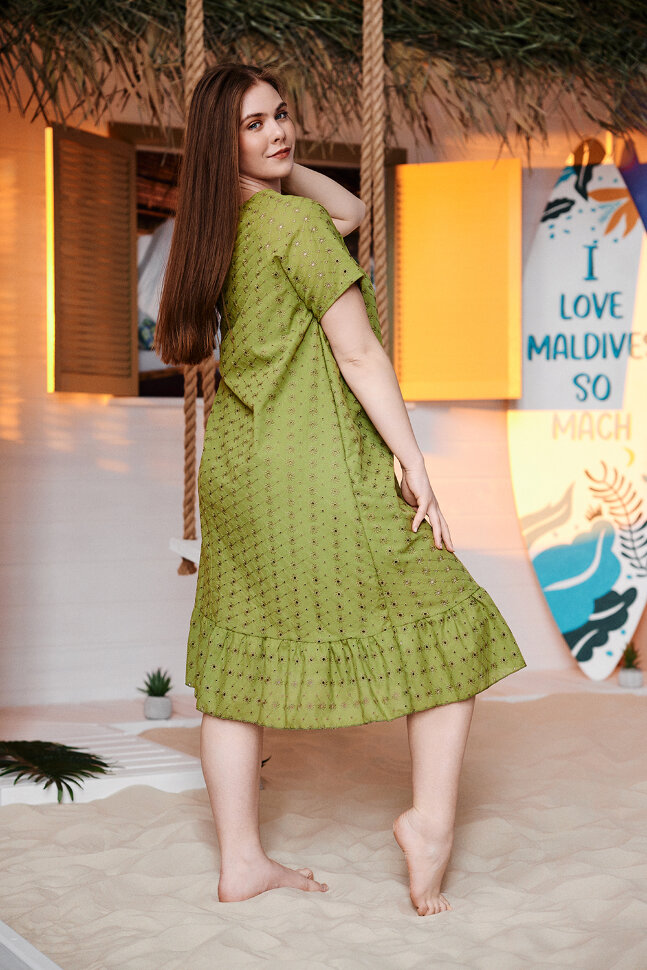 Платье женское 9179 зеленый