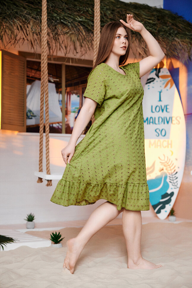 Платье женское 9179 зеленый