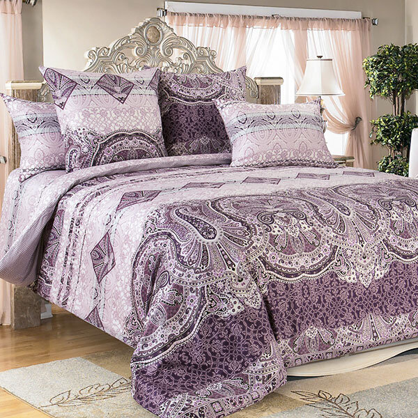 КПБ Белла сиреневый сатин 1.5 сп.