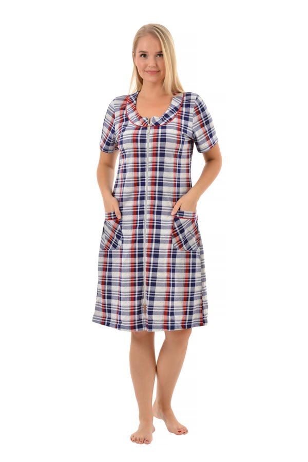 Халат Илона голубой К-144