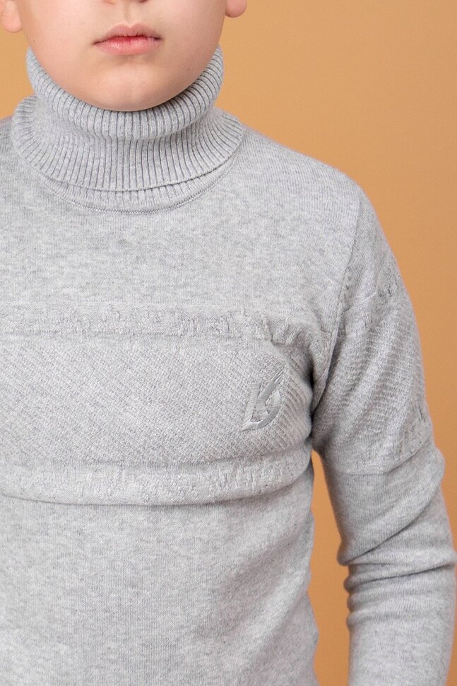 Детский джемпер для мальчика SP466 серый