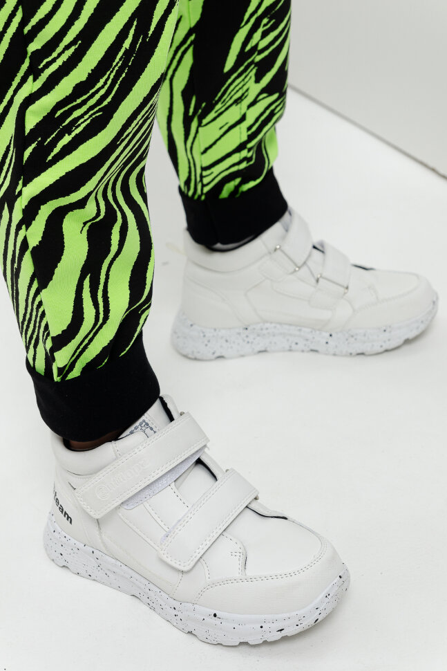 Детский костюм с брюками 67058 салатовый,черный