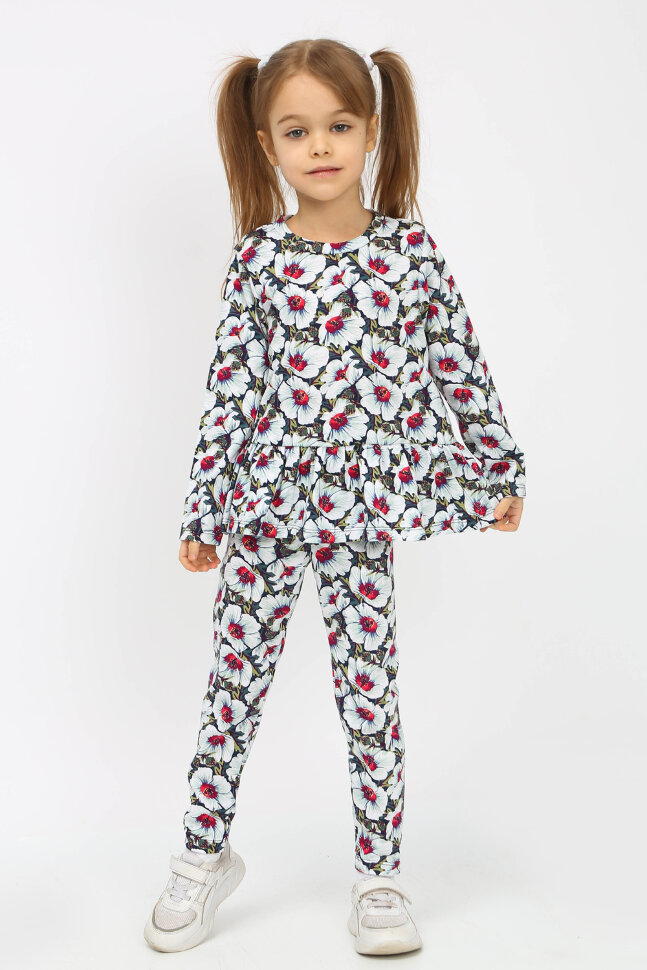 Костюм с брюками для девочки Фиалки арт. ТЛ-109