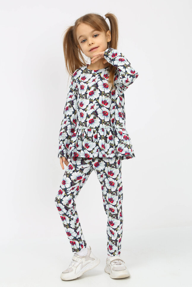 Костюм с брюками для девочки Фиалки арт. ТЛ-109