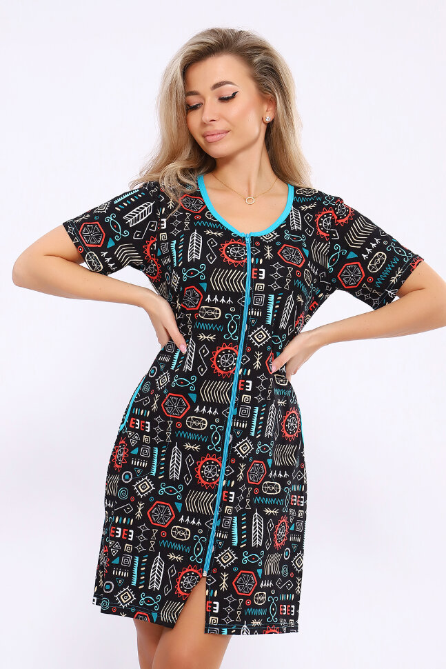 Халат Женский 36867 черный