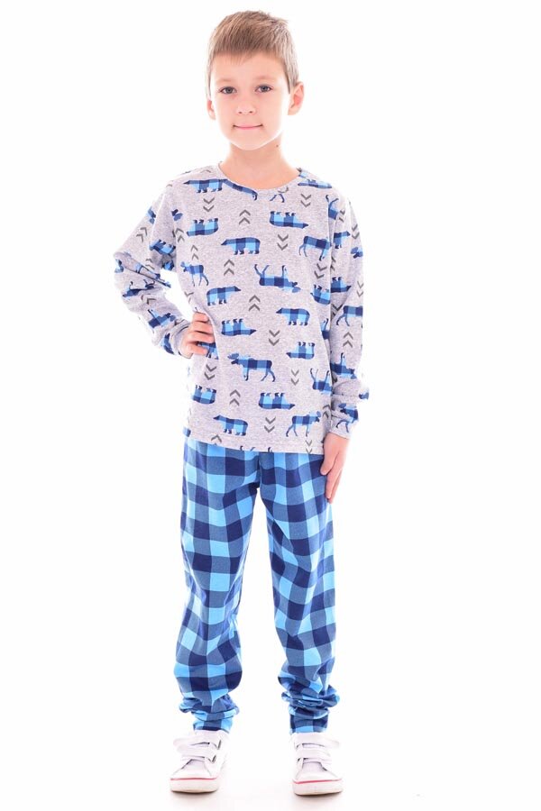 Пижама подростковая 11-037 (синий)