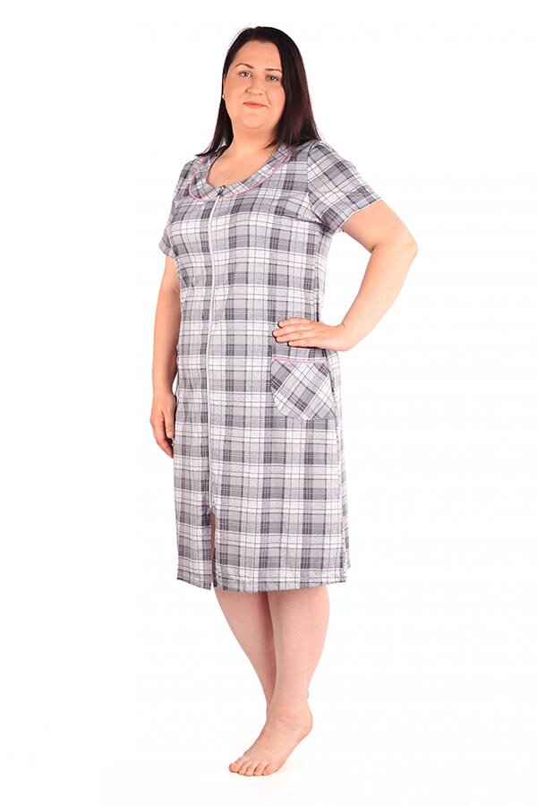 Халат Илона серый К-144