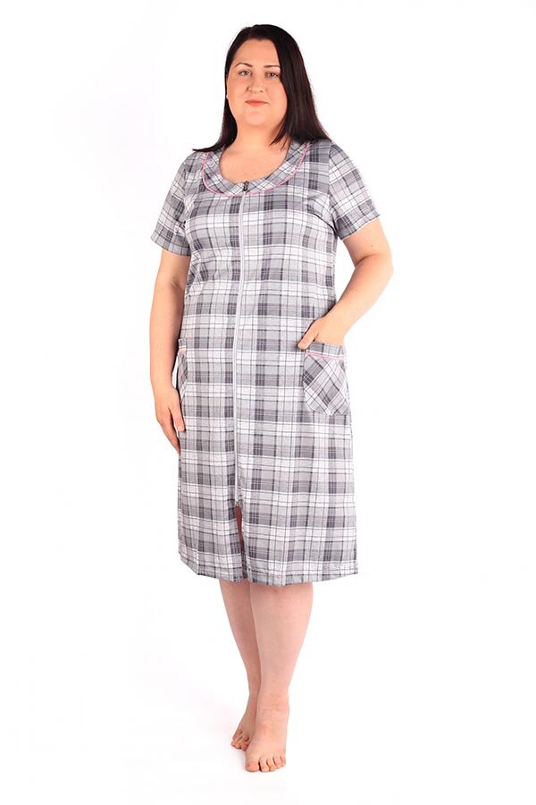 Халат Илона серый К-144