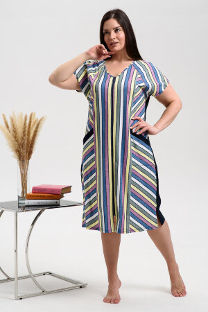 Халат Женский 8478 широкая полоса