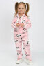 Костюм с брюками для девочки арт. КС-ФПР/панда-розовая