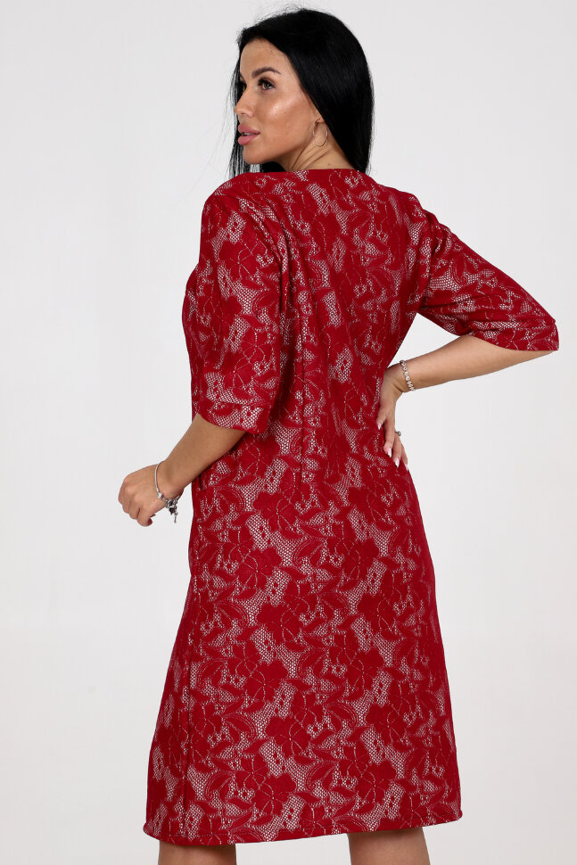 Платье женское 31771 бордовый