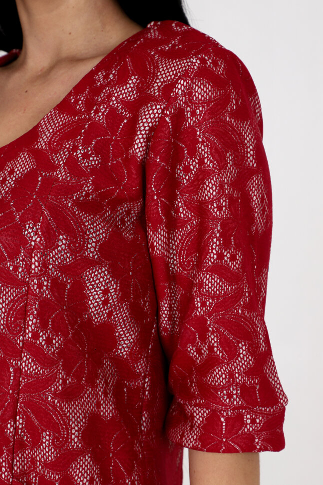 Платье женское 31771 бордовый