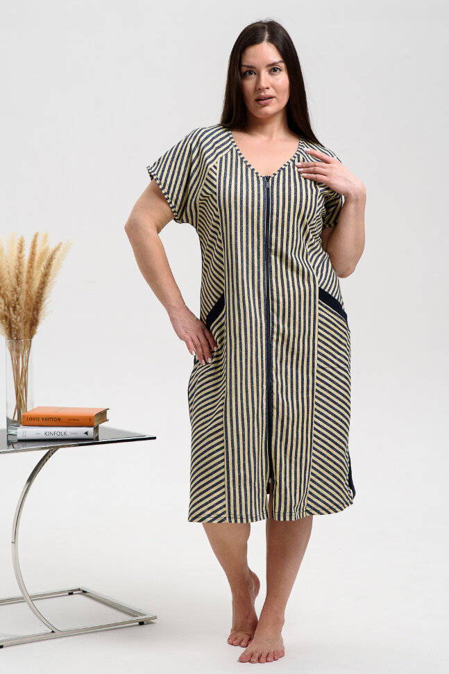 Халат Женский 8478 узкая полоса