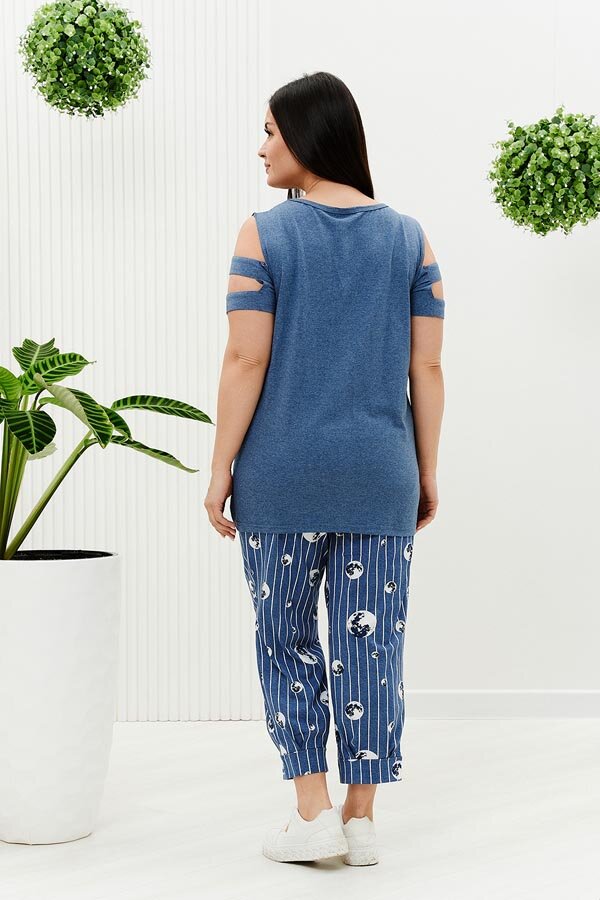 Женский костюм с брюками 9143