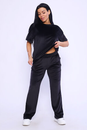 Женский костюм с брюками 71105 черный