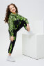 Детский костюм с брюками 67060 салатовый,черный