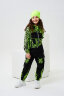 Детский костюм с брюками 67060 салатовый,черный