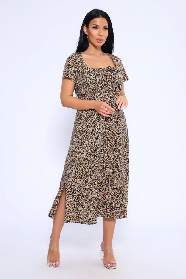 Платье женское 71124 леопард