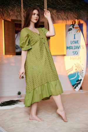 Платье женское 9183 зеленый
