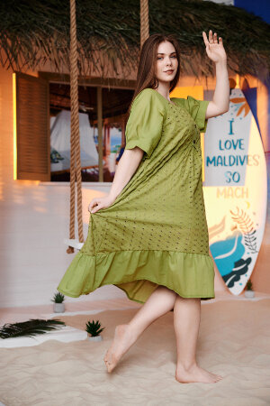 Платье женское 9183 зеленый