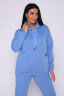 Женский костюм с брюками 80026 голубой