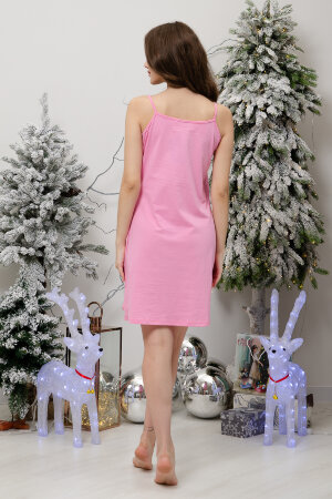 Женская ночная сорочка 8412 розовый