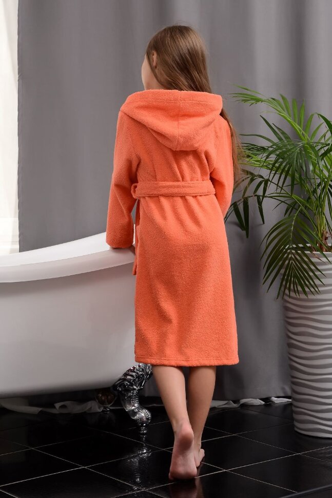 Детский халат МД морковный