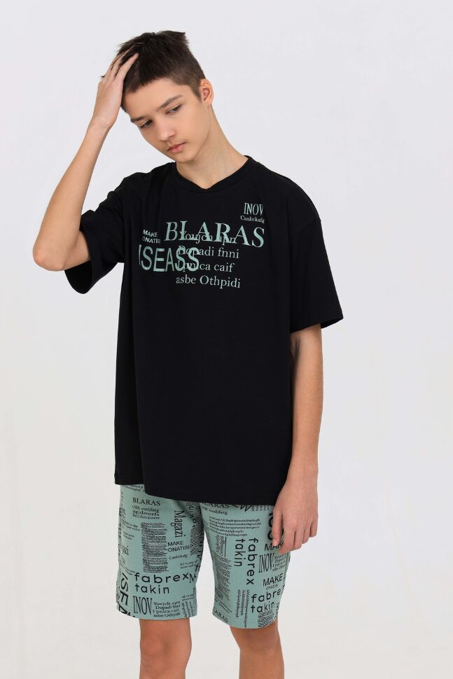 Футболка для мальчика 1581 черный