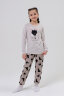 Пижама с брюками для девочки Обнимашки