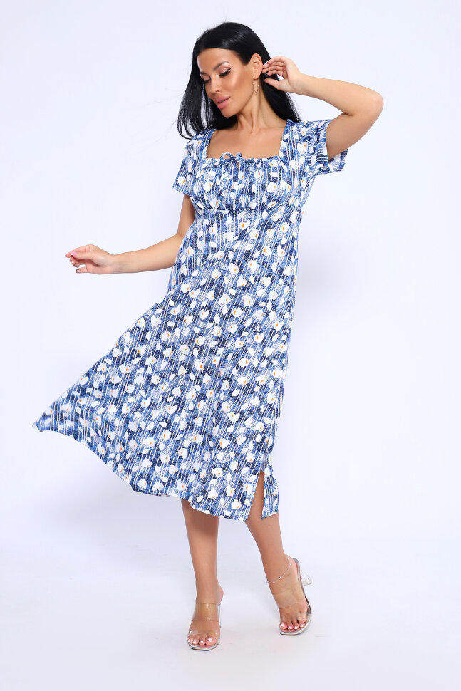 Платье женское 71124 синий