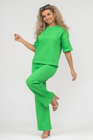 Женский костюм с брюками 36646 зеленый