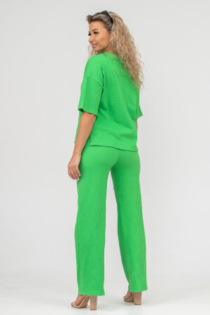 Женский костюм с брюками 36646 зеленый