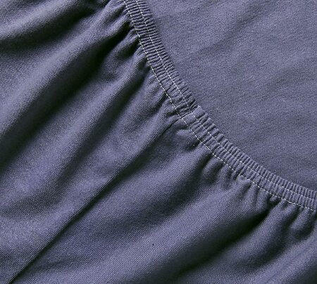 Простыня на резинке Графит, трикотаж