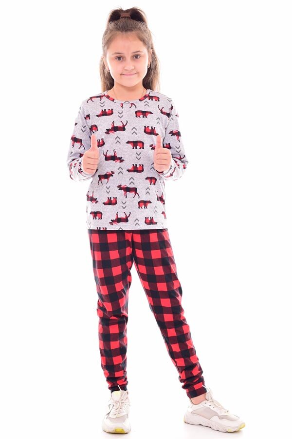 Пижама подростковая 12-085 (красный)