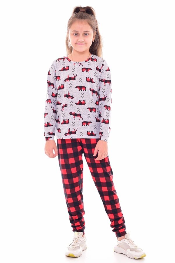 Пижама подростковая 12-085 (красный)