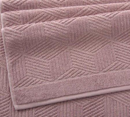 Полотенце махровое Уэльс сухая роза, 500 г/м2