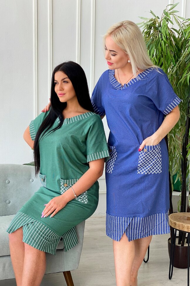 Платье женское 7221 синий