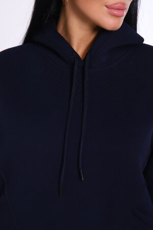 Женский костюм с брюками 80026 темно-синий