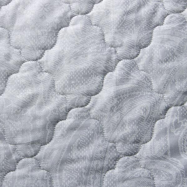 Покрывало стеганое Сон нимфы серый, сатин
